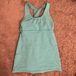 Lululemon Blue Tank Top with Built in Sports Bra - Small / 6